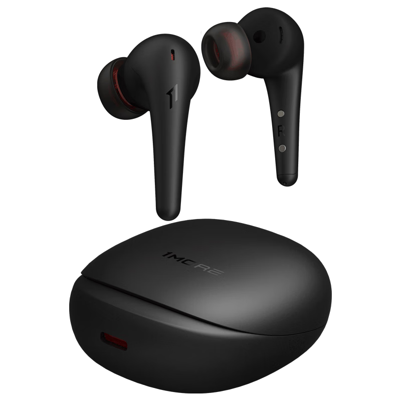 万魔（1MORE）Aero 真无线蓝牙耳机 智能深度降噪入耳式 游戏运动音乐耳机 空间音频 ES903 钛黑 周杰伦代言
