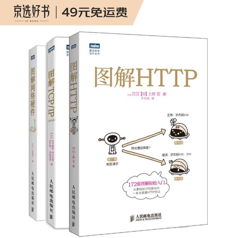 图解HTTP + 图解TCP/IP + 图解网络硬件（套装共3册，京东）（图灵出品）