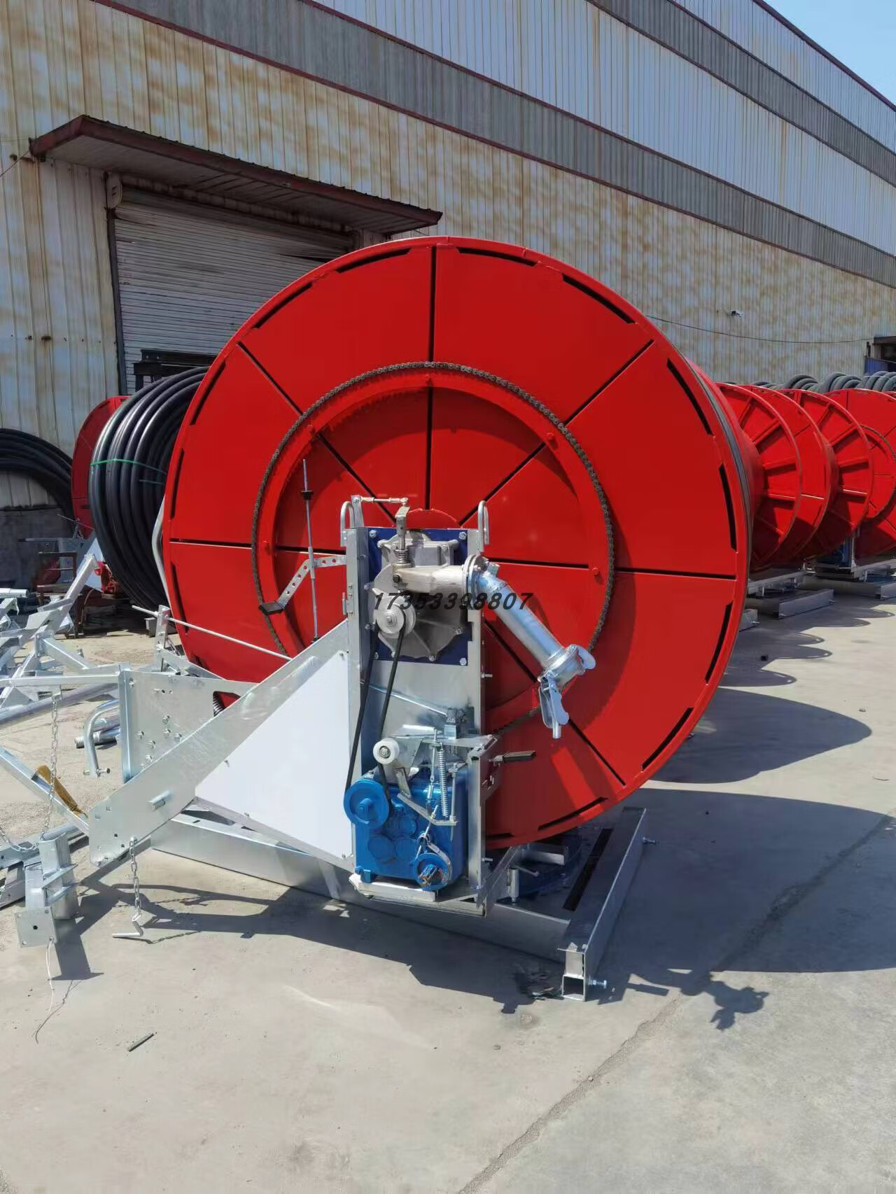 创京懿选浇地喷灌机 新款高压卷盘喷灌机卷帘式灌溉机农田高扬程浇地