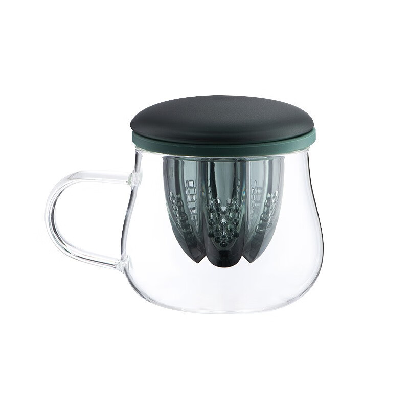 plazotta seit 1893德国 玻璃杯茶杯茶水分离女花茶杯过滤泡茶杯水杯