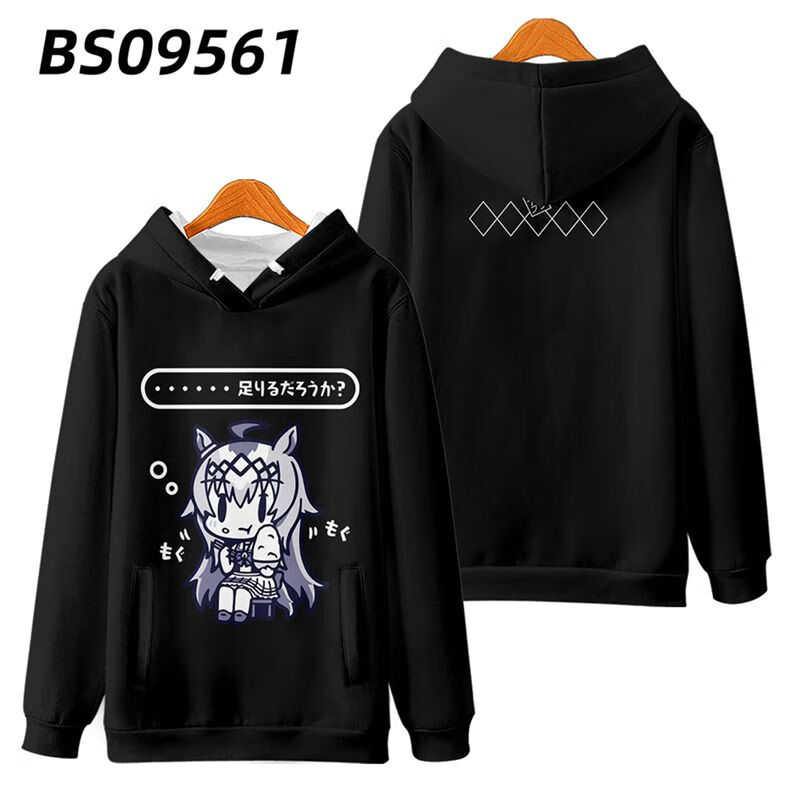 洛必达 赛马娘小栗帽卫衣动漫pretty derby衣服长袖连帽外套男二次元