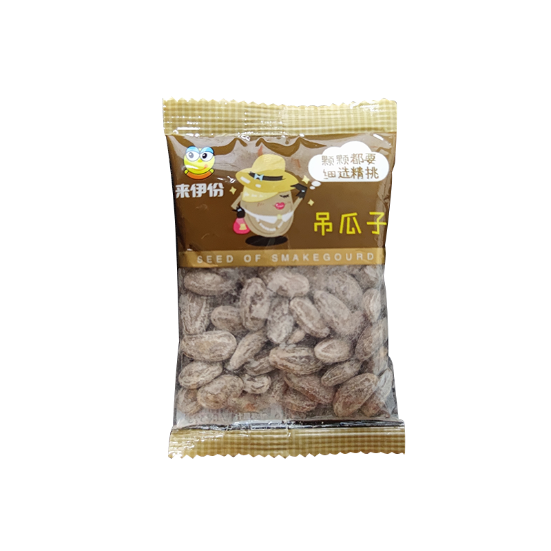 來伊份吊瓜子500g奶油味瓜子堅果炒貨獨立小包裝中大顆粒休閑零食來一份 默認口味 精品吊瓜子500g(奶油味約14包)