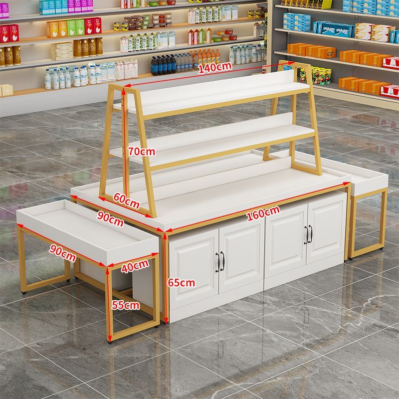 秋佳店铺中岛展示柜便利店水果店零食促销展示架母婴店化妆品中岛货