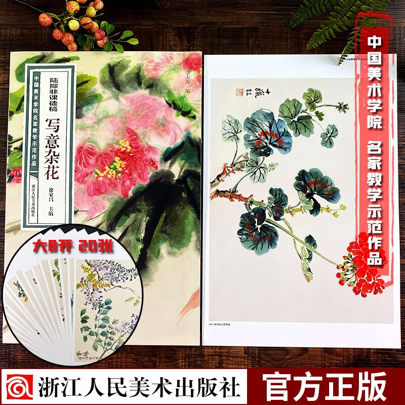 陆抑非课徒稿写意杂花 中国美术学院名家教学示范作品大8开高清写生创作 中国画初学入门临摹教程作品画集浙江人民美术出版社图书籍属于什么档次？