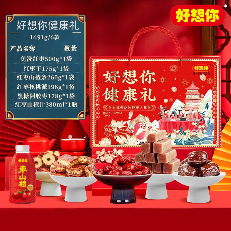 好想你免洗红枣袋胡杨枣新疆红枣若羌灰枣端午特产礼盒休闲零食 健康礼1691g礼盒【中秋推荐】使用感如何?