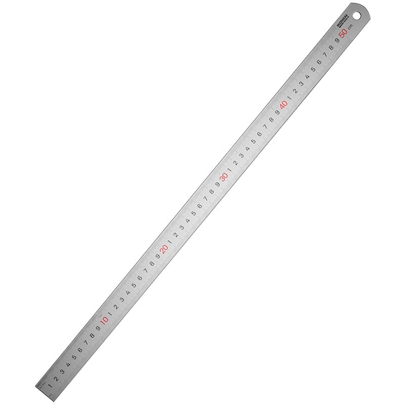科麦斯不锈钢直尺测量绘图刻度尺子工具尺划线尺带公式换算表裁切工具