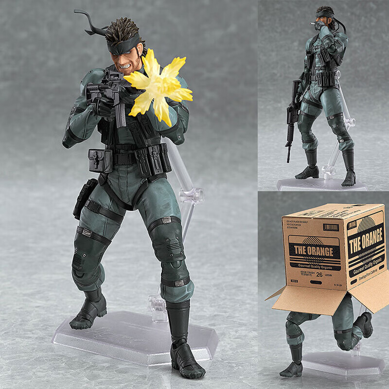 合金装备 自由之子 斯内克snake 蛇叔figma243# 超可动  手办玩具