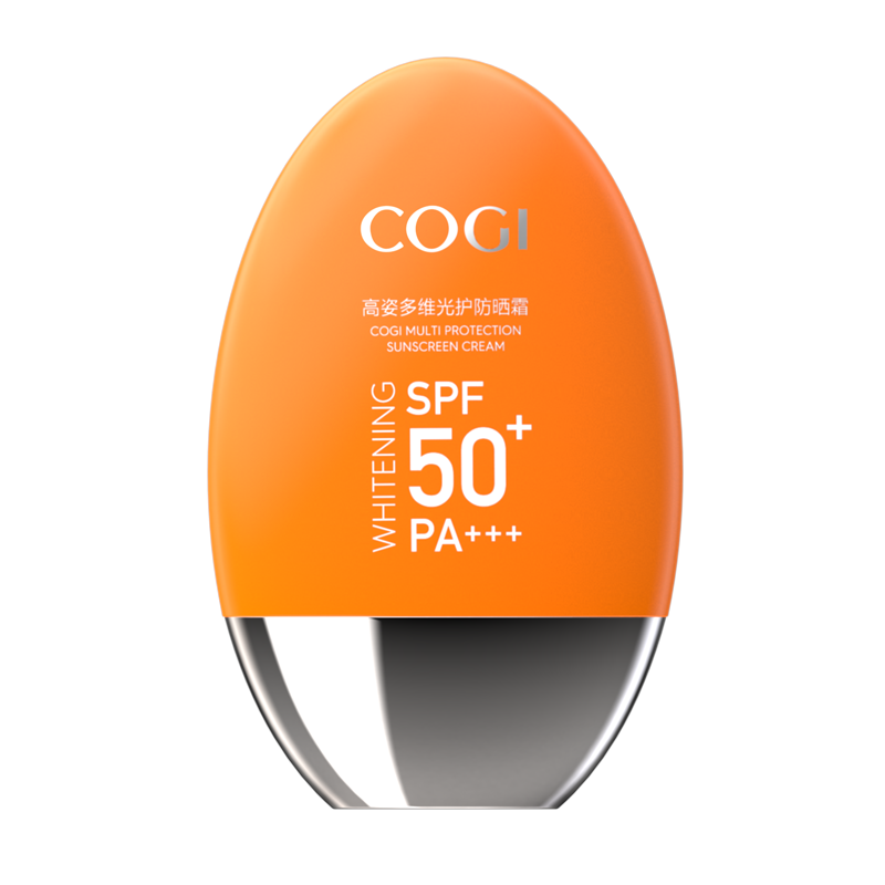 拍3件 高姿（COGI）高姿多维光护防晒霜SPF50+PA+++户外防晒脸部美白防晒轻薄不油腻 多维美白防晒霜50g（2支装） 167元（合55.67元/件)