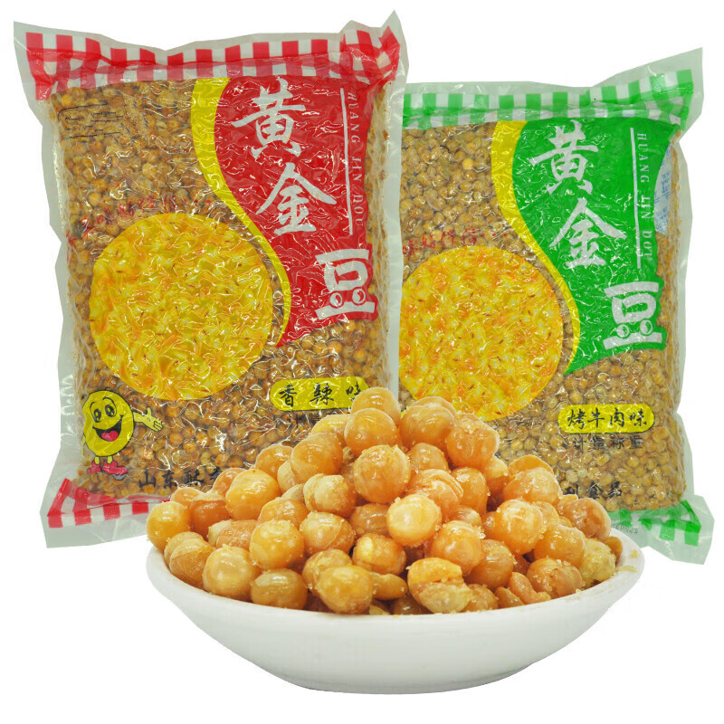 菜欢欢(caihuanhuan)黄金豆商用油炸豌豆粒下酒菜黄