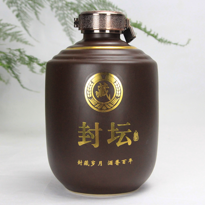 陶瓷酒坛子家用密封窖藏埋地10斤白酒空酒瓶一斤装仿古酒罐 3斤封坛