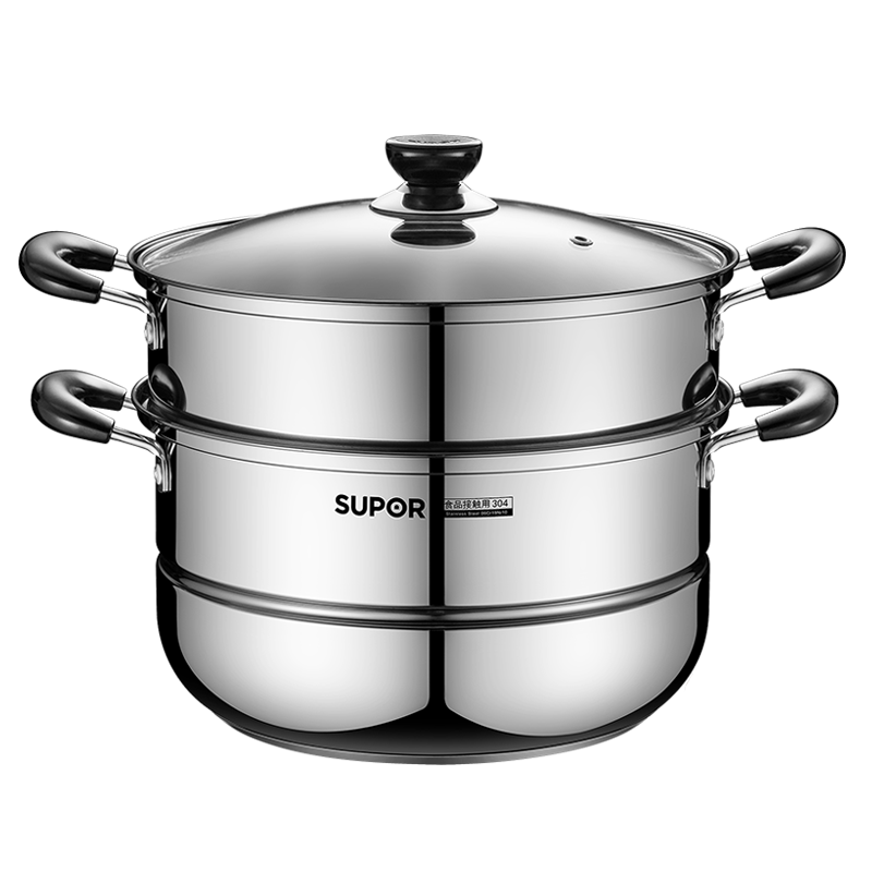 ���ڲ������ղ�����SUPOR��304���������˫��Ӻ񸴵�����������ȼ�����¯ͨ�� ������Ӻ��콢�� 26cm 160.74Ԫ(������)