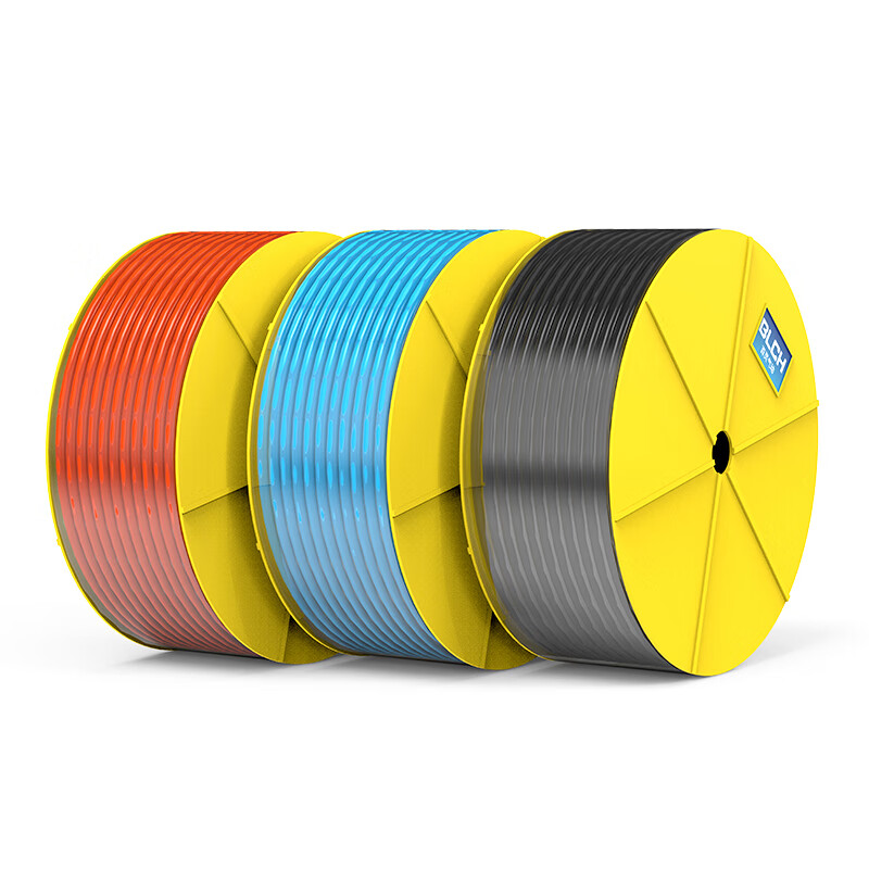 百灵气动气管软管气泵空压机管子透明耐压汽动黑色8mm高压10mm 3*2