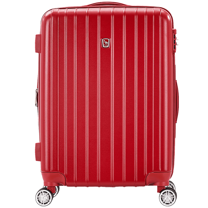 爱华仕（OIWAS）行李箱女24英寸扩容加大容量旅行箱带USB充电接口结婚红箱子拉杆箱飞机轮 6182中国红