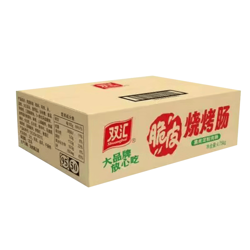 双汇 脆皮烧烤肠95g*18支 淀粉肠 火腿肠 休闲零食 香肠 露营速食