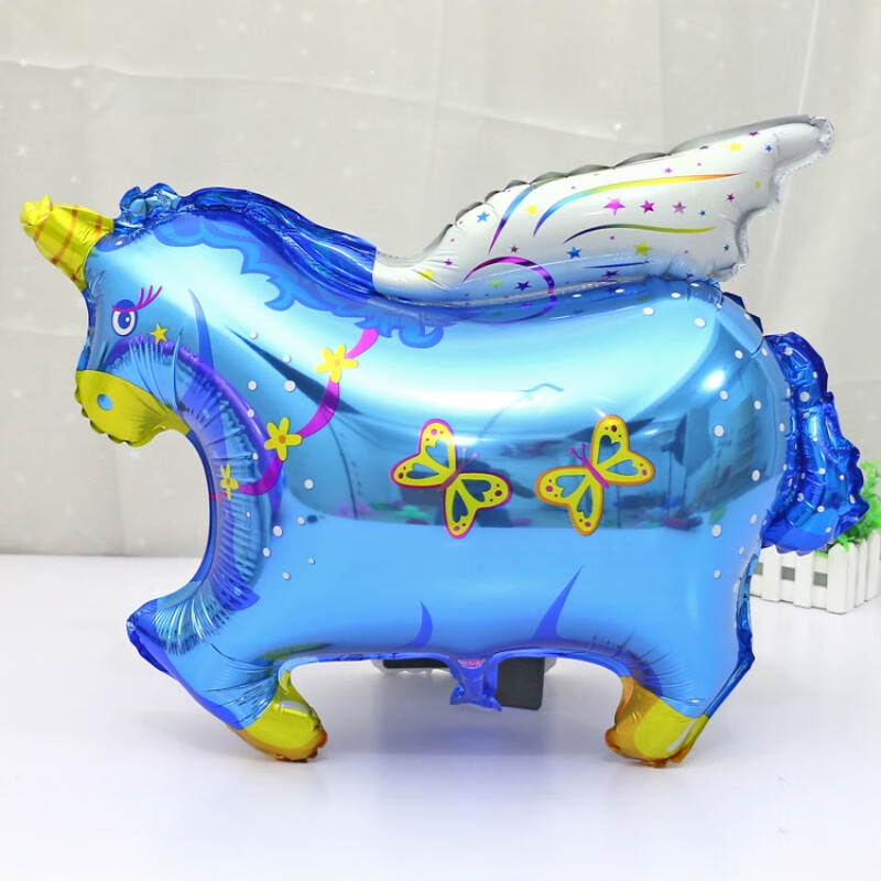 爱维逸中号飞马铝膜气球天马升空氦气气球立柱路引顶部装饰铝箔汽球