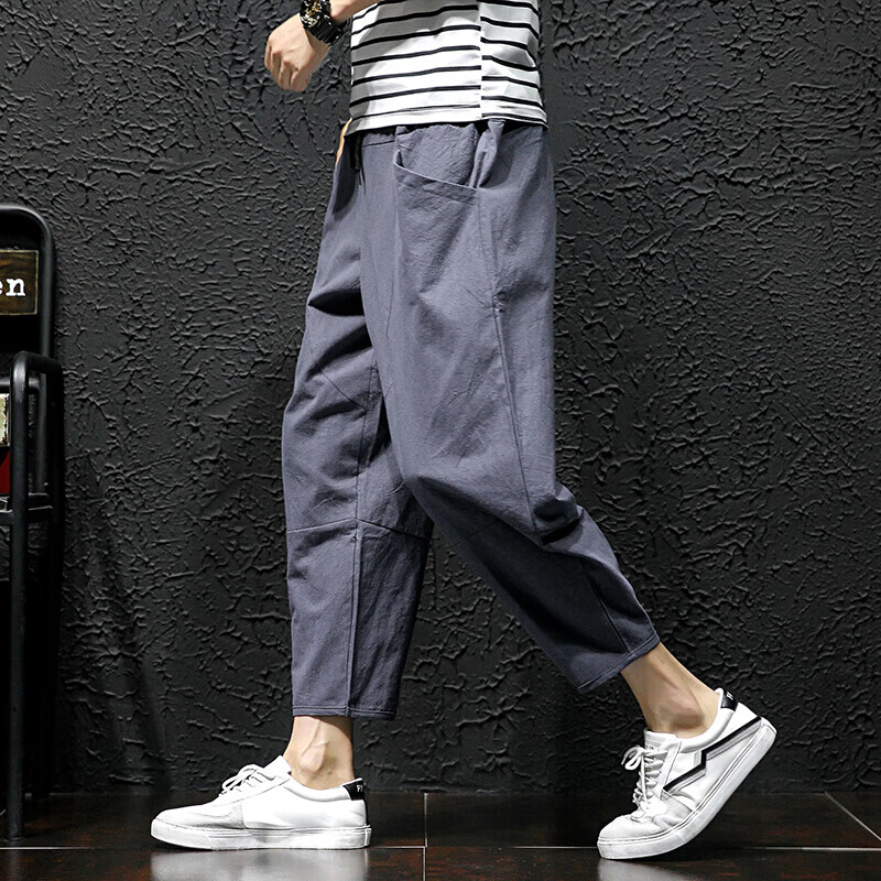 银雪龙适合腿粗的男生裤子胖子穿腿短的穿搭小大腿粗肥微胖文艺男装穿