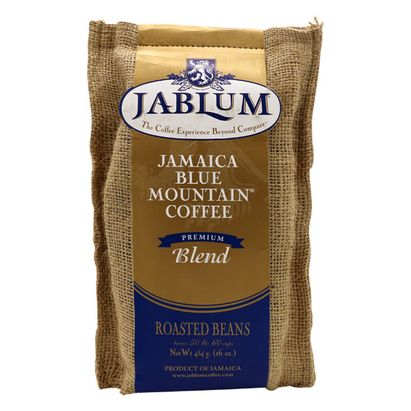jablum牙买加蓝山咖啡豆 混合豆 16oz 454g纯黑咖啡现磨 454g 中度