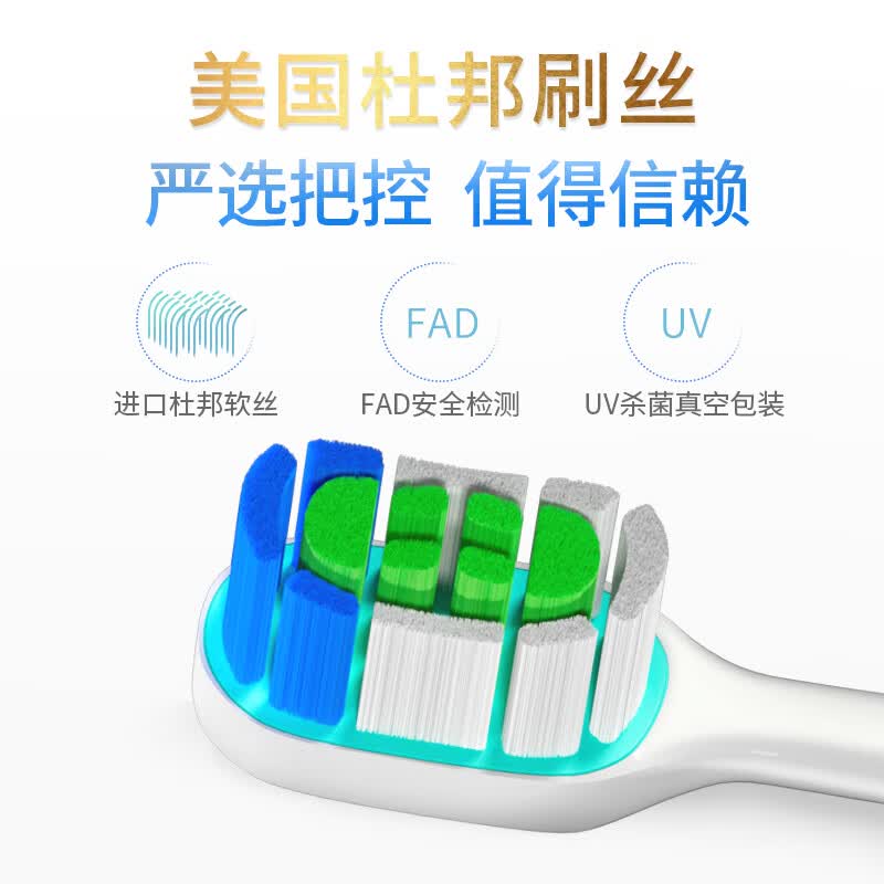 思博润适用华为智选电动牙刷替换头HUAWEIHilink智选优漾星钻力博得 4支 装无铜 华为系列（白色款）