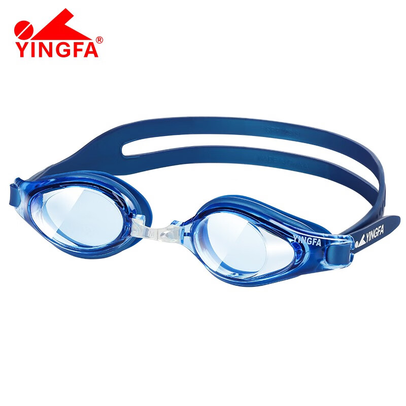 英发(YINGFA) 泳镜 高清防雾舒适不勒头比赛训练 男女游泳眼镜 Y2900AF 蓝色