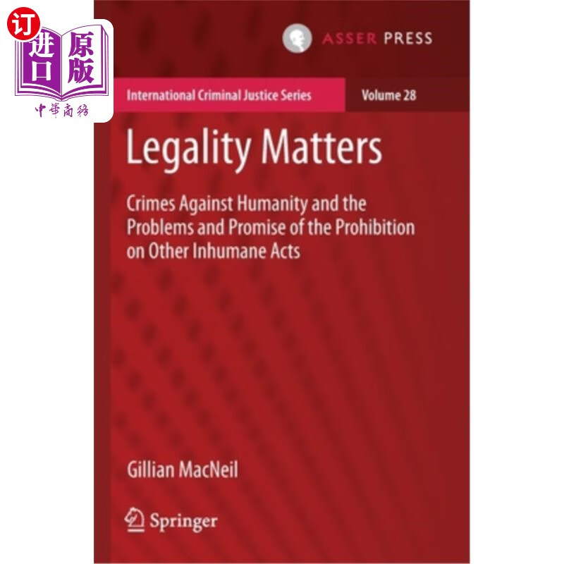 海外直订legality matters: crimes against humanity and the