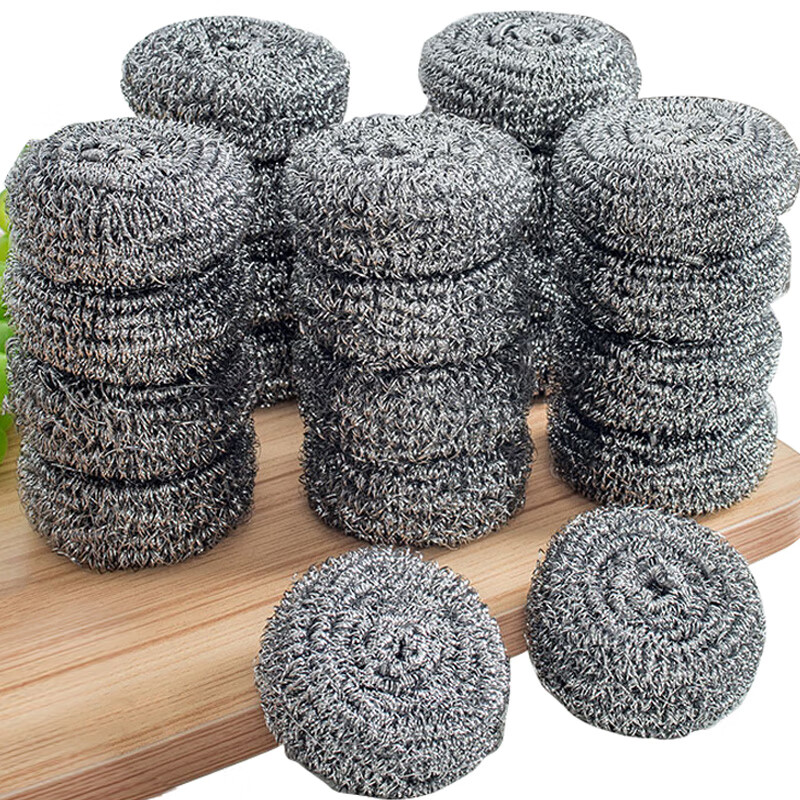 车前草(psyllium)钢丝球清洁球家用不锈钢洗锅厨房清洁用品刷洗碗铁丝