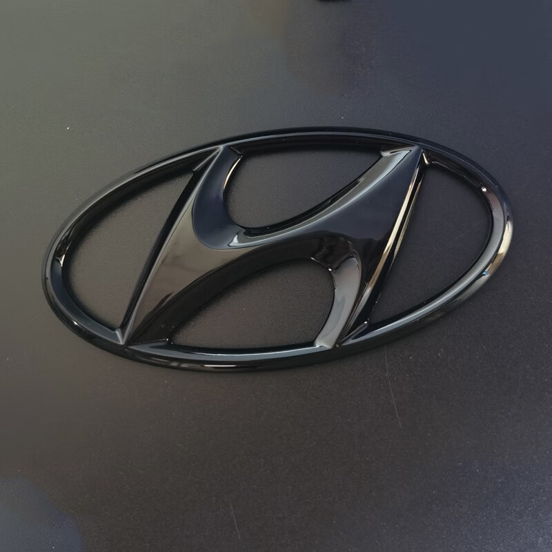 啡烽 适用于北京现代08-16年悦动前后车标后字标字母标全车黑色标志