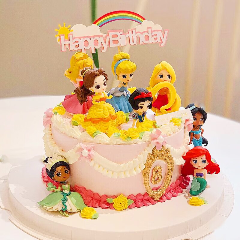 迪斯尼公主蛋糕【提前3天预定】 10寸(适合4-7人食用)