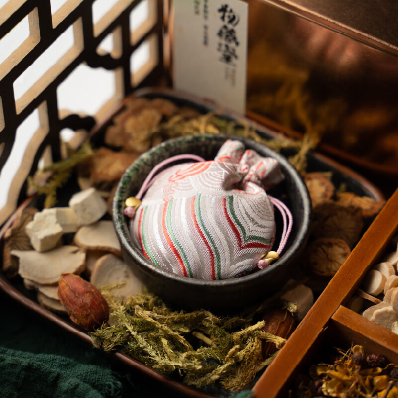 物藏堂 | 舒压解郁 中药材中草药香囊香包空袋端午节艾草古风随身荷包