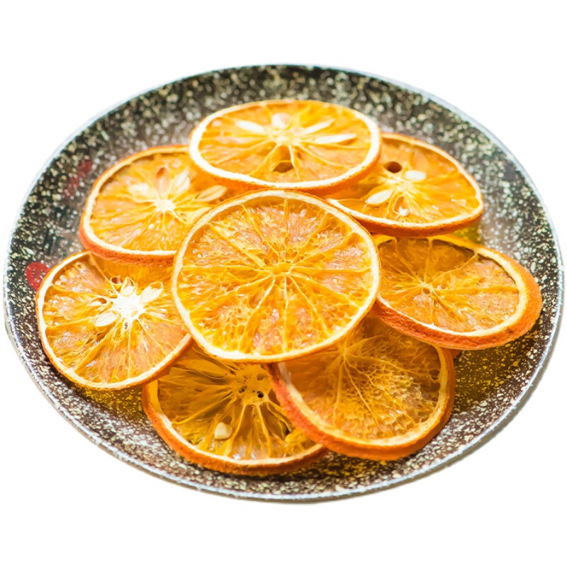 義松堂 香橙片橙子片干泡水网红水果茶香橙干手工切片水果片500g