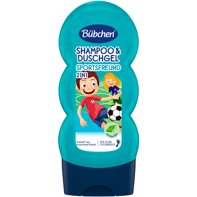贝臣（Bübchen）德国运动男孩儿童洗发水护发素2合1男孩女孩沐浴露