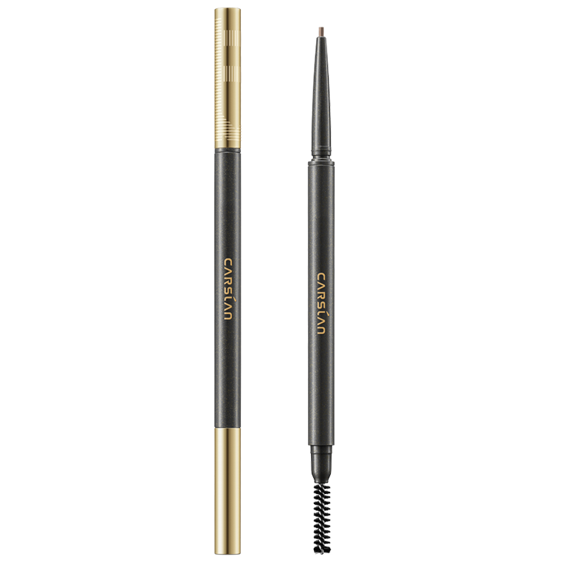 卡姿蘭速描精細眉筆防水防汗 1.5mm筆芯持久不易掉色雙頭野生眉根根分明 02深棕色