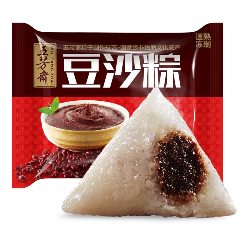 五芳斋低温粽子豆沙口味价格走势及口感评测