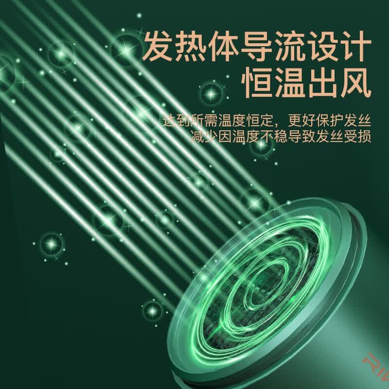 雷瓦(RIWA)电吹风机家用千万级负离子大风量速干2200W大功率便携可折叠冷热风恒温护发酒店宾馆商务沙龙 1600W网红款7305