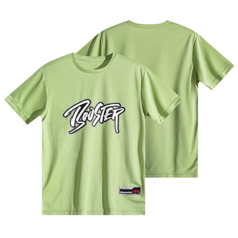 篮人BTZ联名篮球运动T恤网眼速干球衣美式印花跑步训练透气短袖男潮流 绿色 L
