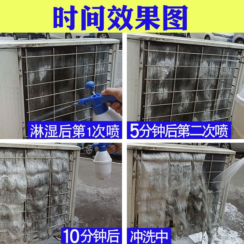 极宝居涤尘空调清洗剂强力去污深度翅片翘片清洁厨房重油污外机除油新品 4L
