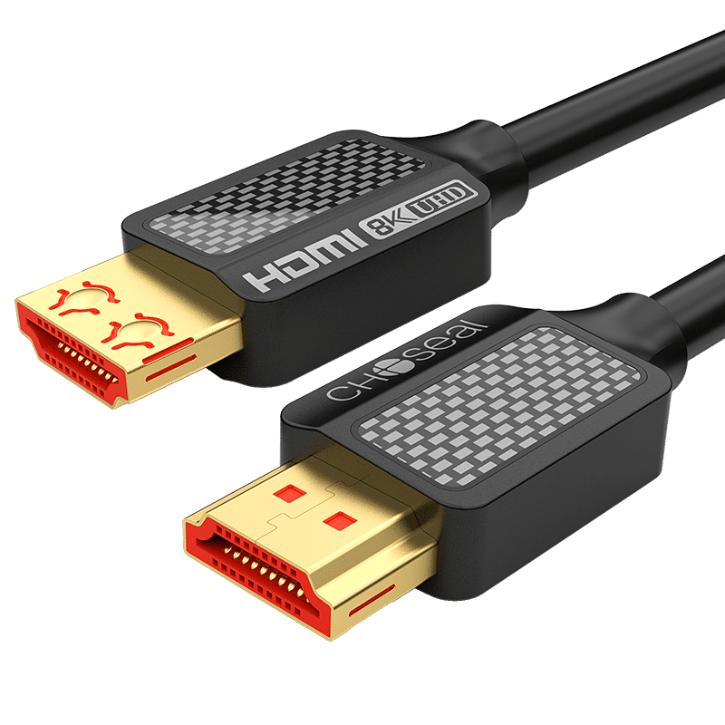 CHOSEAL 秋叶原 TH-616T2 HDMI2.1 视频线缆 2m 黑色