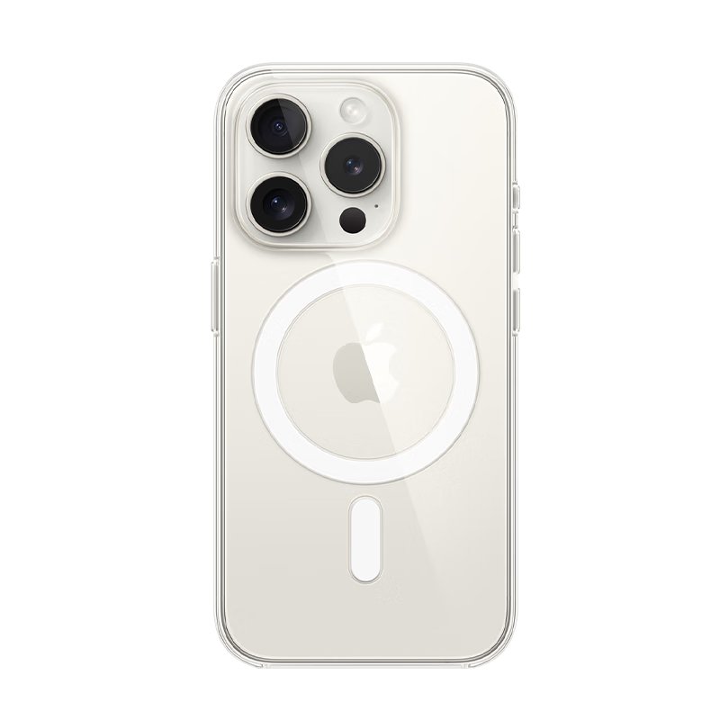 摩斯维【冰晶磁吸壳】适用iphone16promax手机壳苹果15pro?；ぬ?6系列镜头全包透明镜头防摔气囊充电款 【冰晶磁吸款】发黄包赔 配钢化膜 iPhone 16 Pro