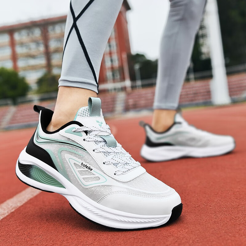 hzcl361官方网球鞋乒乓球鞋羽毛球鞋男网面透气跑鞋增高鞋nike 白浅绿