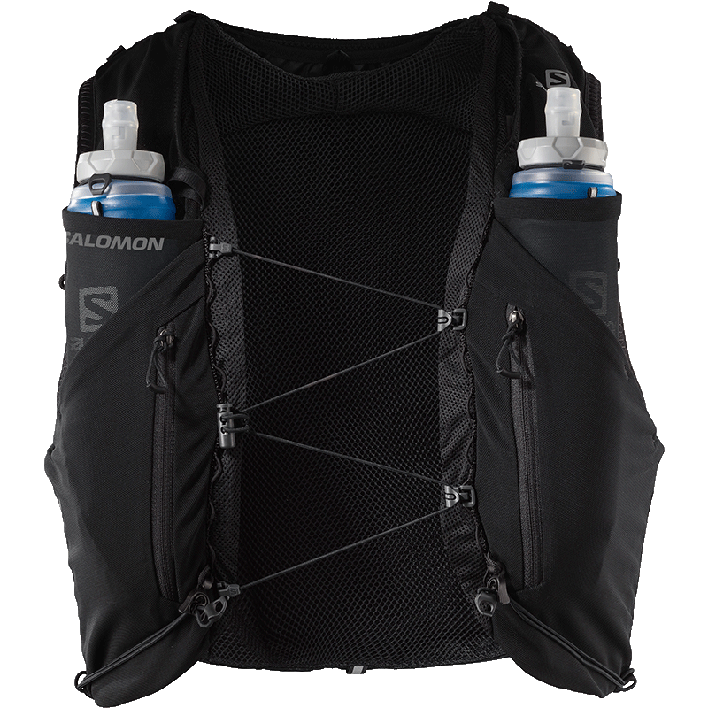 萨洛蒙（Salomon） 男女款 户外运动舒适包裹便捷越野水袋背包 ADV SKIN 12 SET 黑色 C17595 S