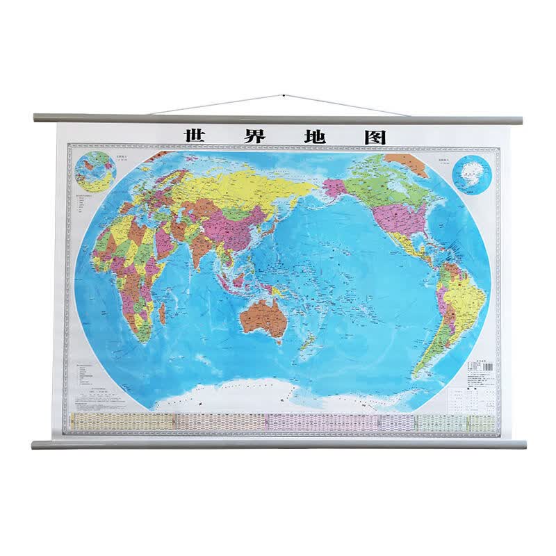 挂图公室家用米大幅地理 约办公学习世界地图1.2都幅面适用大幅