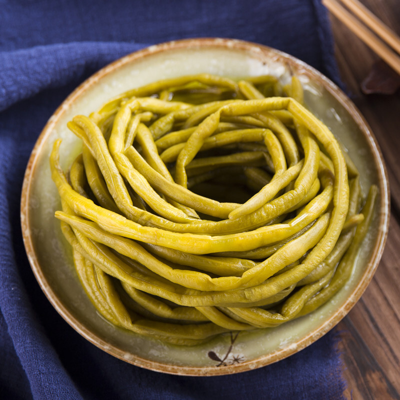 虎钢馋酸豆角 泡豇豆 泡菜 腌制酸豇豆角 泡菜下饭菜小吃特产 500gx2