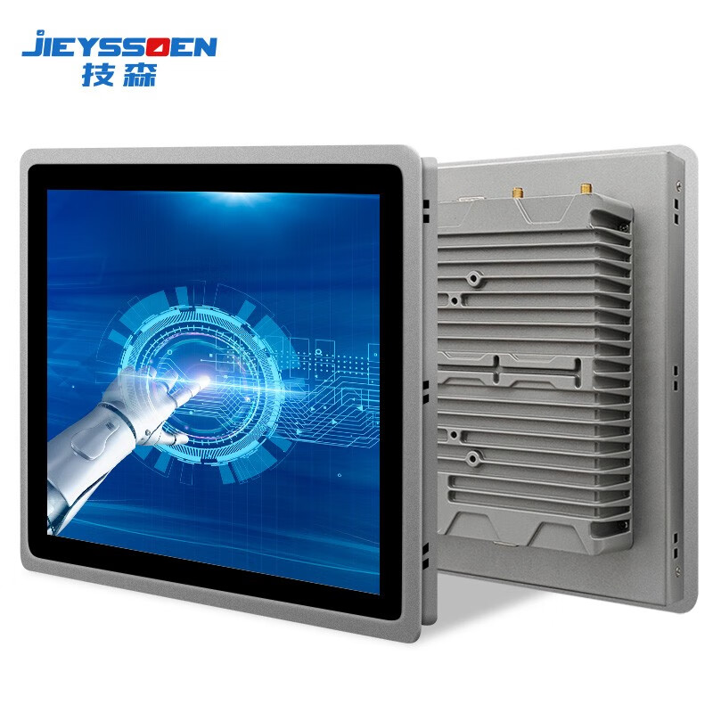 技森（JIEYSSOEN） 工控一体机工业防尘平板电脑触摸显示屏工位机自动化设备PLC组态 19英寸 电容触摸显示器