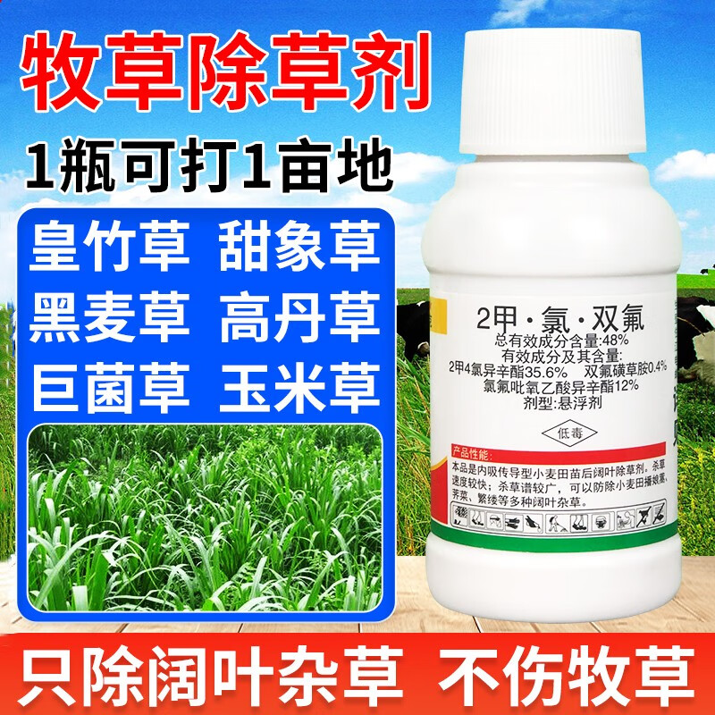 皇竹草甜象草黑麦草高丹草巨菌草墨西哥玉米草牧草田地专用除草剂 80g