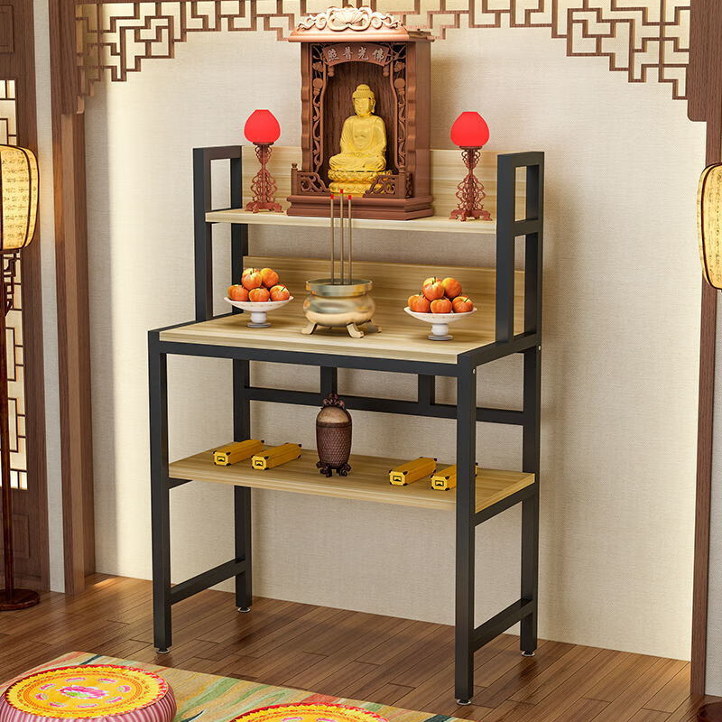 可狄(kedi) 现代简约供桌佛台家用经济型财神爷供奉桌供台神龛立柜佛