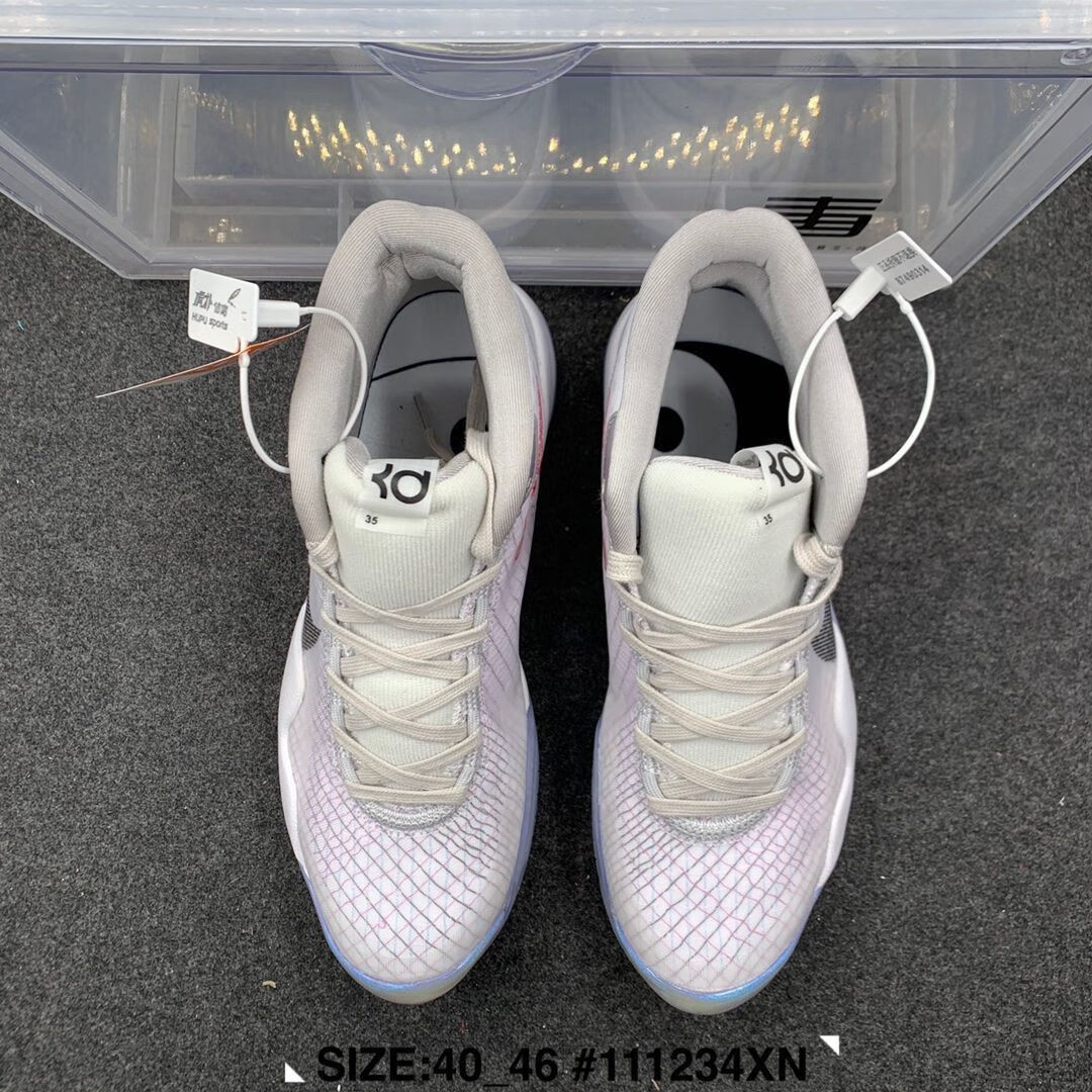 kd12 don c 全明星 杜兰特 12代乳腺粉蓝红实战篮球鞋 cd4979-900 灰