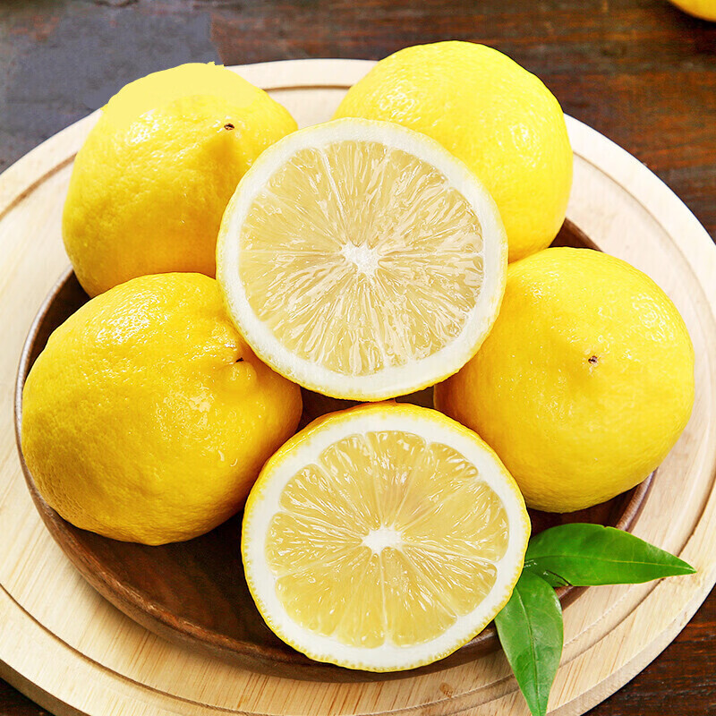 采缇 四川安岳黄柠檬新鲜当季水果柠檬青 生鲜团 5斤装