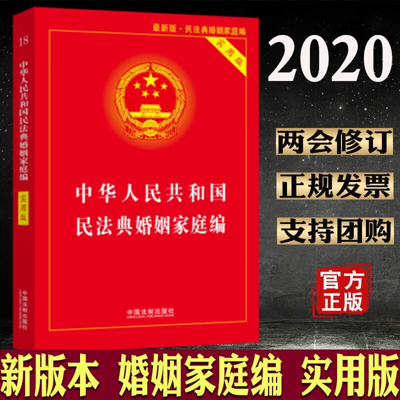 2020民法典婚姻家庭编 版中华人民共和国民法典 实用版 中国民法典2020年版 民法典实用版释义解