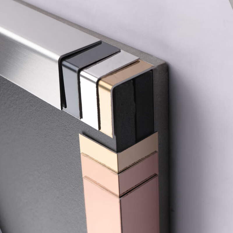 唬枳304不锈钢l型阳角包边防撞条金属钛金7字型拐角l护角收口条装饰条