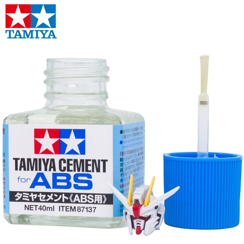 田宫(tamiya)田宫胶水 87038/87003 绿盖/黄盖/白盖胶水 溜缝/流缝