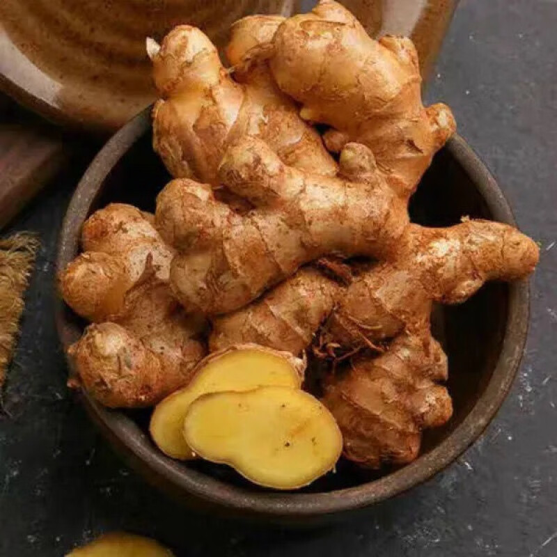 【精选】新鲜云南老姜生姜山地月子姜香辣多丝调味0.5-5斤装 老姜半斤